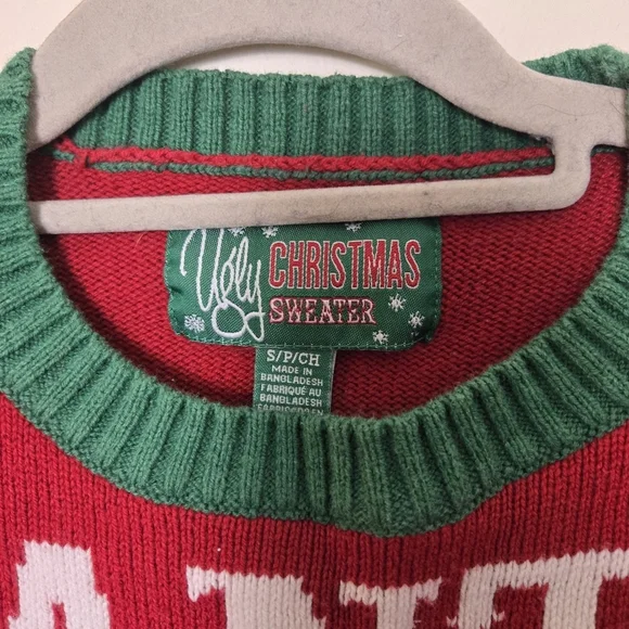 Ugly Sweater Santa Paws size small Christmas sweater - Picture 3 of 7